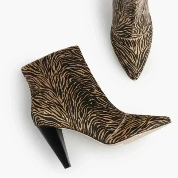 Able Shoes - Able Tinsley Tiger Calf Hair Ankle Boots